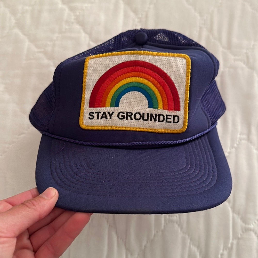 Aviator nation purple stay grounded hat